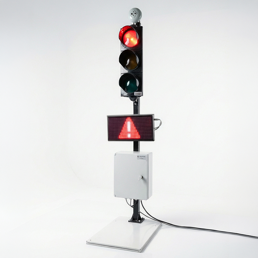 Red — stop