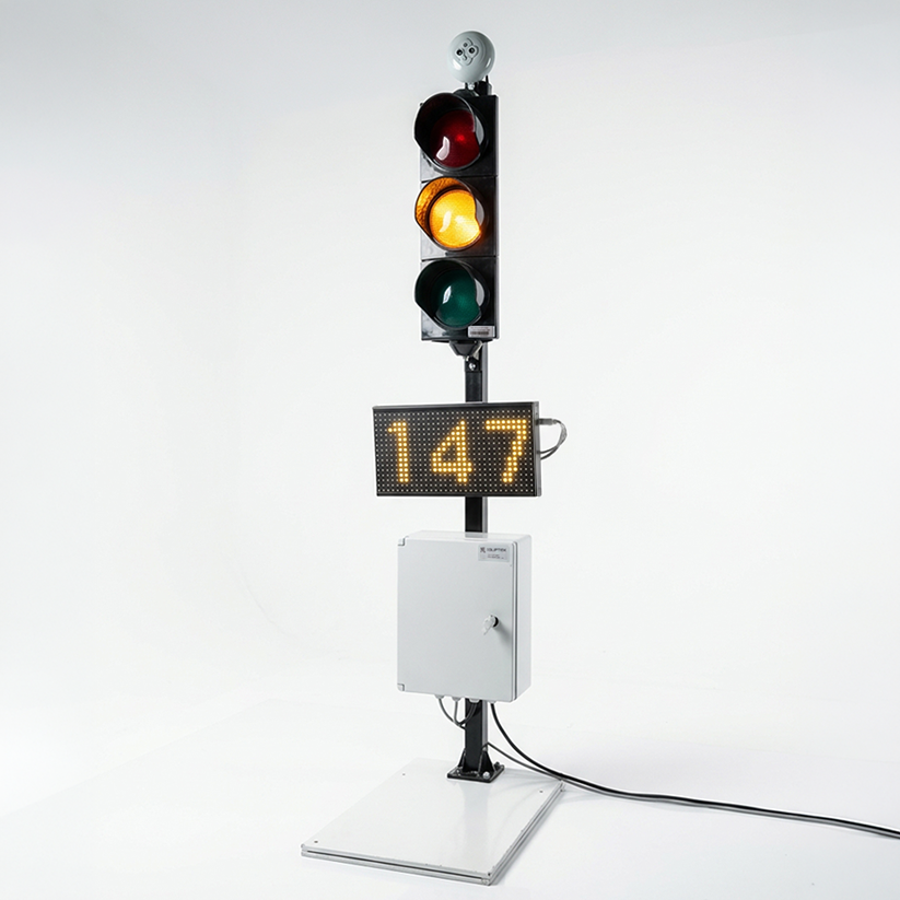 Yellow — slow down