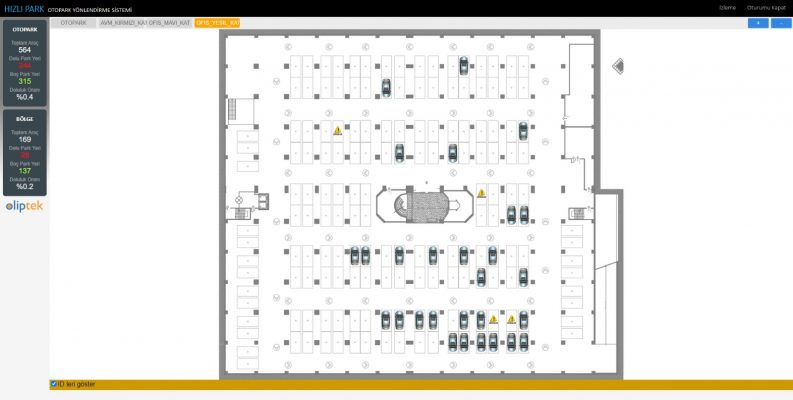 Parking Guidance System Web Interface
